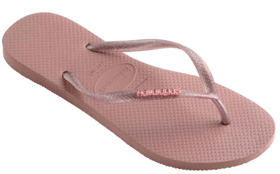 havaianas rose glitter